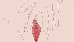 Cartoon sex in a green underwear