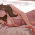 Hentai beautiful Milf in bed