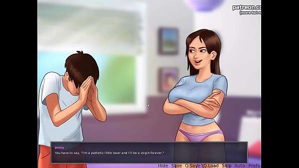 Stepsister shows her big tits and her pussy to her stepbrother