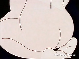 Anime horny dude fantasizing about hot sex