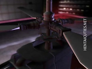 Blonde 3D hentai chick gets tit fucked