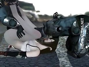 Horny 3D hentai chick gets fucked