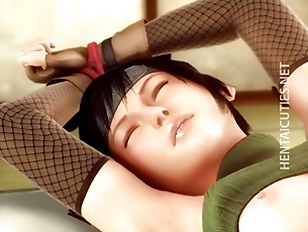 3D anime girl gets black humped