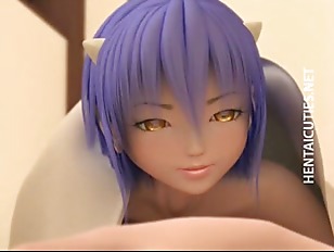 Sexy 3D hentai babe gets nailed doggy