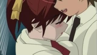 A threesome with a student and her hentai friend