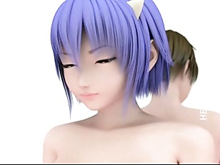 Sexy 3D hentai babe gets nailed doggy