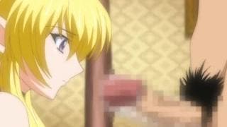 Hentai has huge oppais and gives a great tit wank