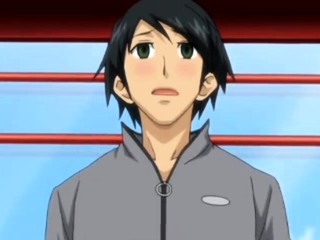 Brunette cums to hentai