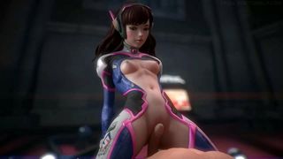 D.Va 2 – Overwatch SFM & Blender Porn Compilation