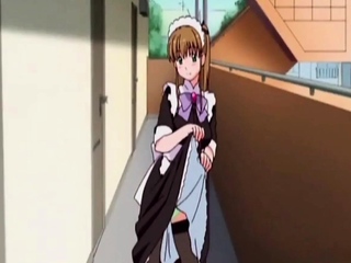 Maid masturbates hard