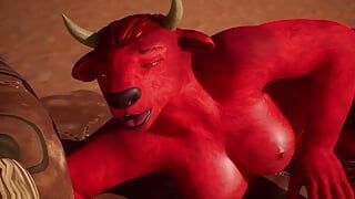 Demonic Female Monster Likes Anal – 3D Animation