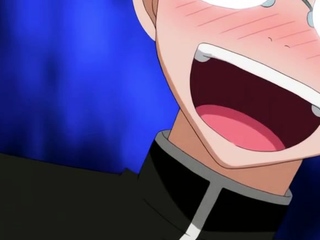 Hentai redhead gives blowjob and having sex