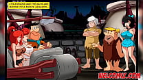 Group fuck at drive-in cinema – The Flintstoons