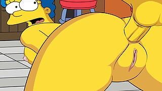 MOE RUINS MARGE'S ASS